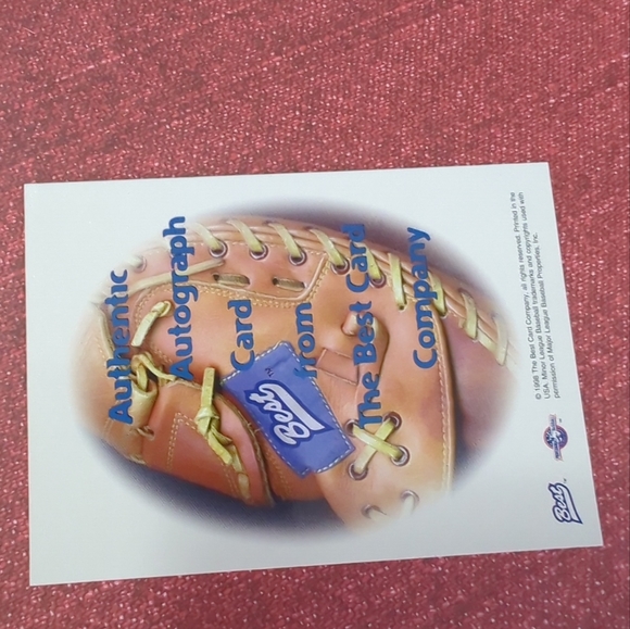 Kris Benson 1998 Best AUTHENTIC AUTOGRAPH Carolina Mud Cats Pittsburgh Pirates. - Picture 9 of 9